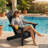 Outdoor Adirondack Chair set of 2 with Cup Holder All-Weather HIPS Patio Chairs for Lawn, Garden, Fire Pit, Backyard-1793447204