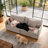 Oversized Seats Sofa Couch for Living Room Large Chenille Sofa with 2 Thick Pillows-831911476