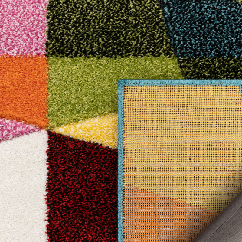 Seville Geometric and Abstract Area Rug, Runner 67 x 220cm