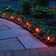 Electric Pathway Lights with 10 Flickering Orange Bulbs