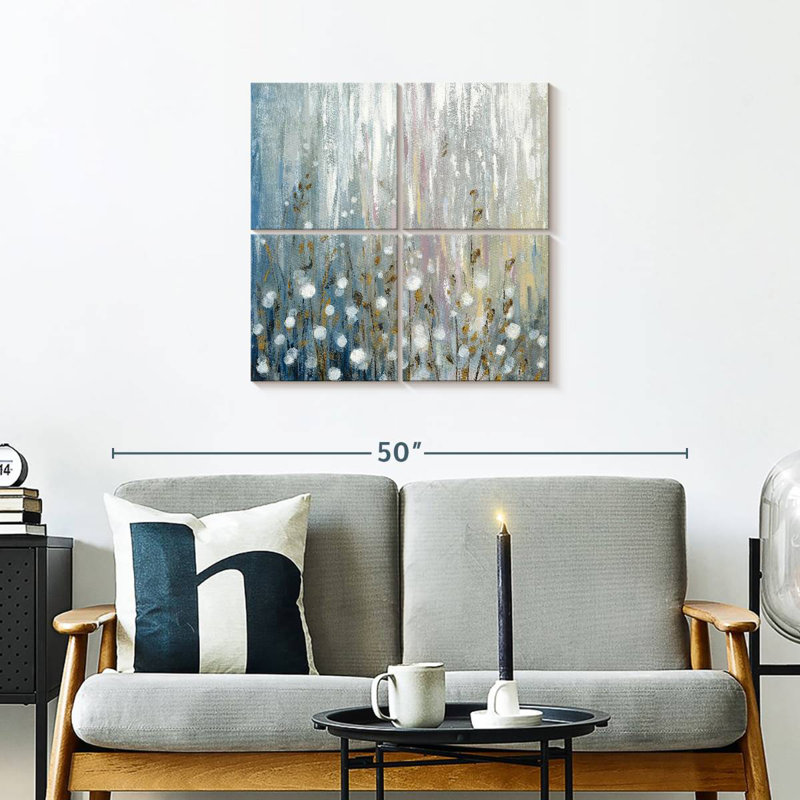 Avery, janvier, branches, fleurs, H 26 po x l 26 po