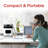360° Surround 1,500 Watt Electric Fan Compact Heater