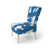 Mélange de polyester bleu / blanc sélectionné