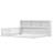 Floor Bed With Side Bookcase,Shelves,Guardrails-1951100599