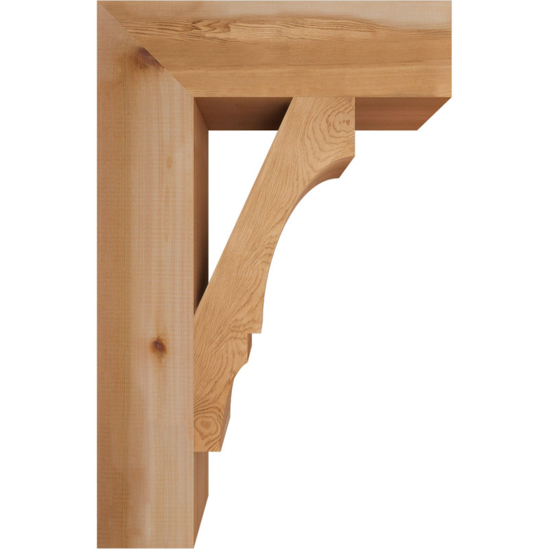 Support de bloc Balboa, Cèdre rouge de l'Ouest lisse, L 5 1/2 po x P 22 po x H 34 po