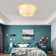 Elegant Feather Design Ceiling Fan With Lights Flush Mount Ceiling Fan With Light For Modern Homes A Blend Of Art And Functionality