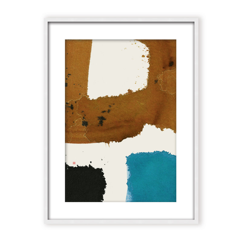 Abstract Off Track, Black, 48" H x 36" W x 1.125" D, Framed Print