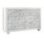 7-Drawer Luxe Minimalist Dresser - Marble Print Finish