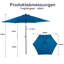 Parasol de patio 9 pi avec bouton poussoir inclinable et manivelle-292149919