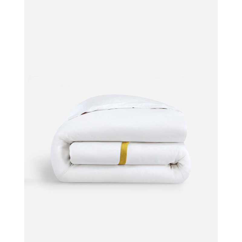 Frame Duvet Cover, Full Duvet Cover, White/Gold
