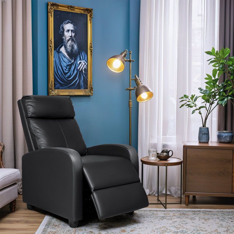 Fauteuil de massage en similicuir Desiray, Noir