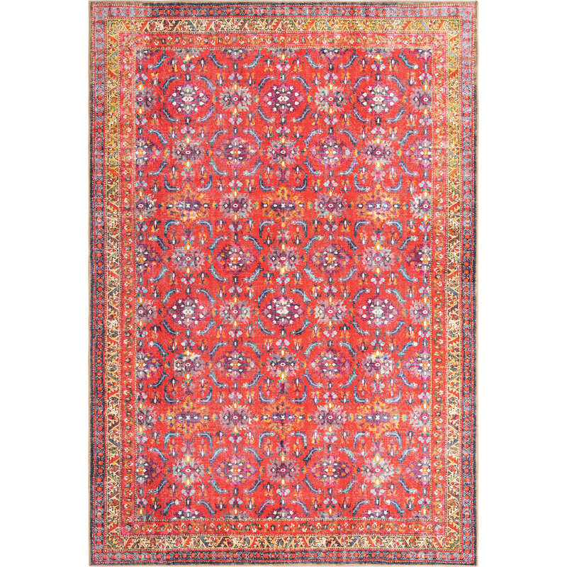Mcclamma Chenille Oriental Indoor Rug, Rectangle 8'4" x 12'