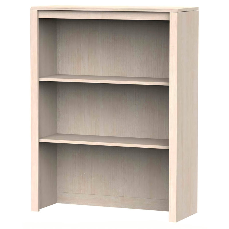 Bibliothèque de 41,3 pouces de hauteur avec tablette réglable, grande bibliothèque en bois avec rangement, Chêne clair