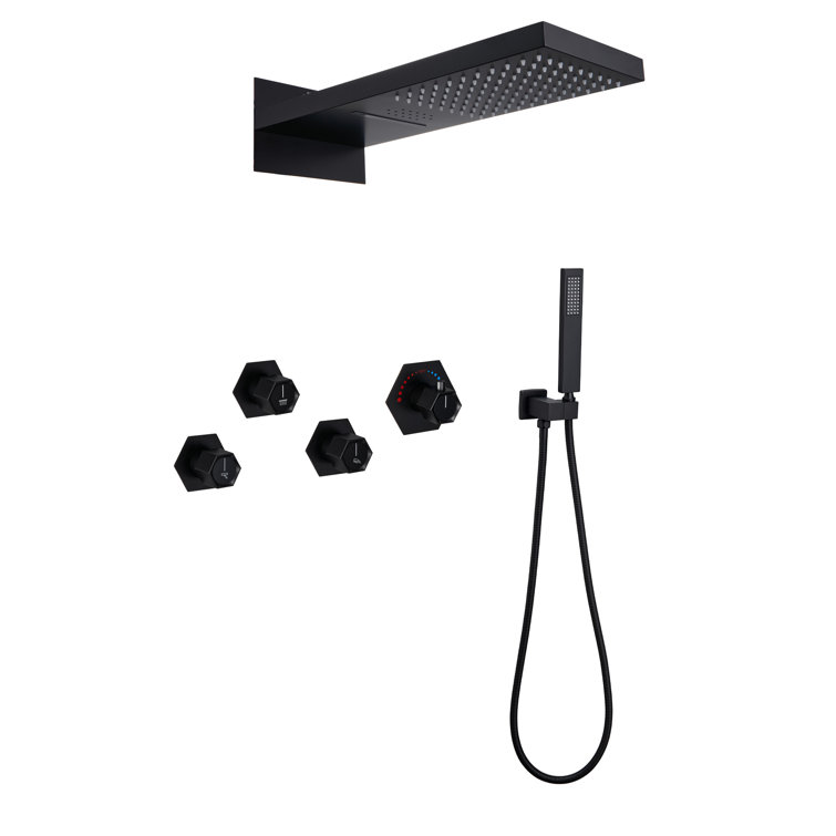 AquaRhapsody Thermostatic Complete Shower System with Rough in-Valve