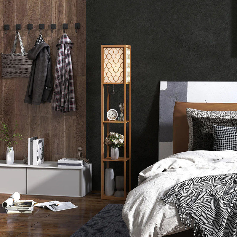 160cm Column Floor Lamp, Beige