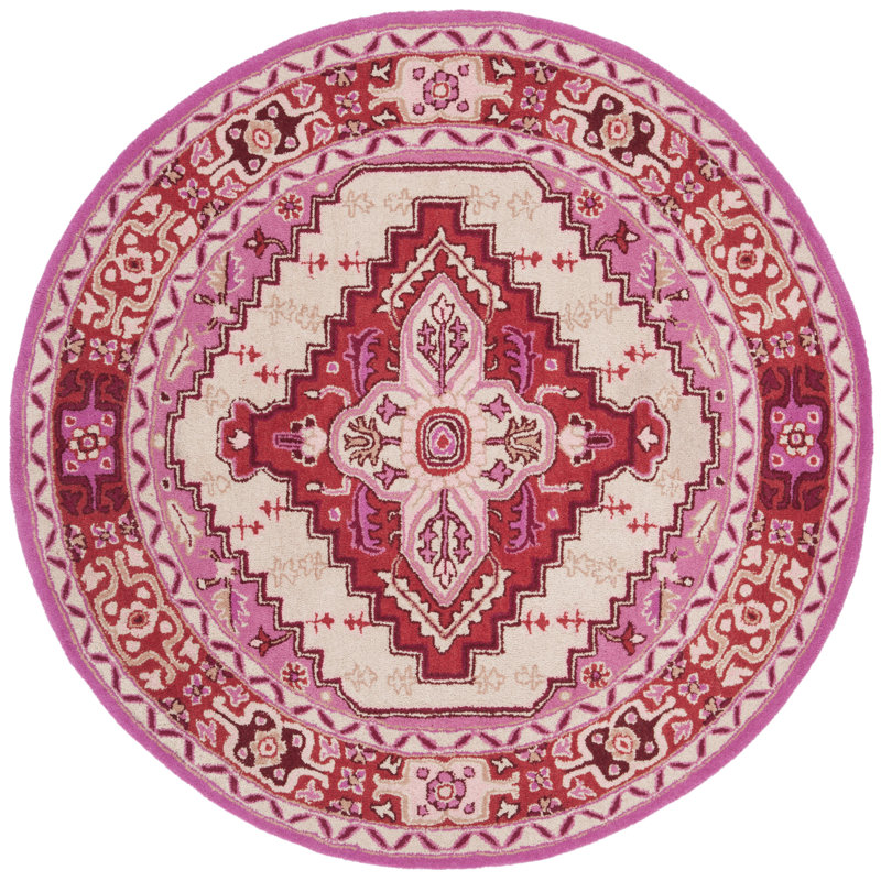 Blokzijl Hand Tufted Wool Oriental Rug, Round 3'