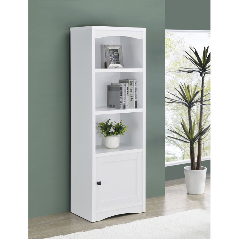 Stott White 3-Shelf Engineered Wood Media Tower, White