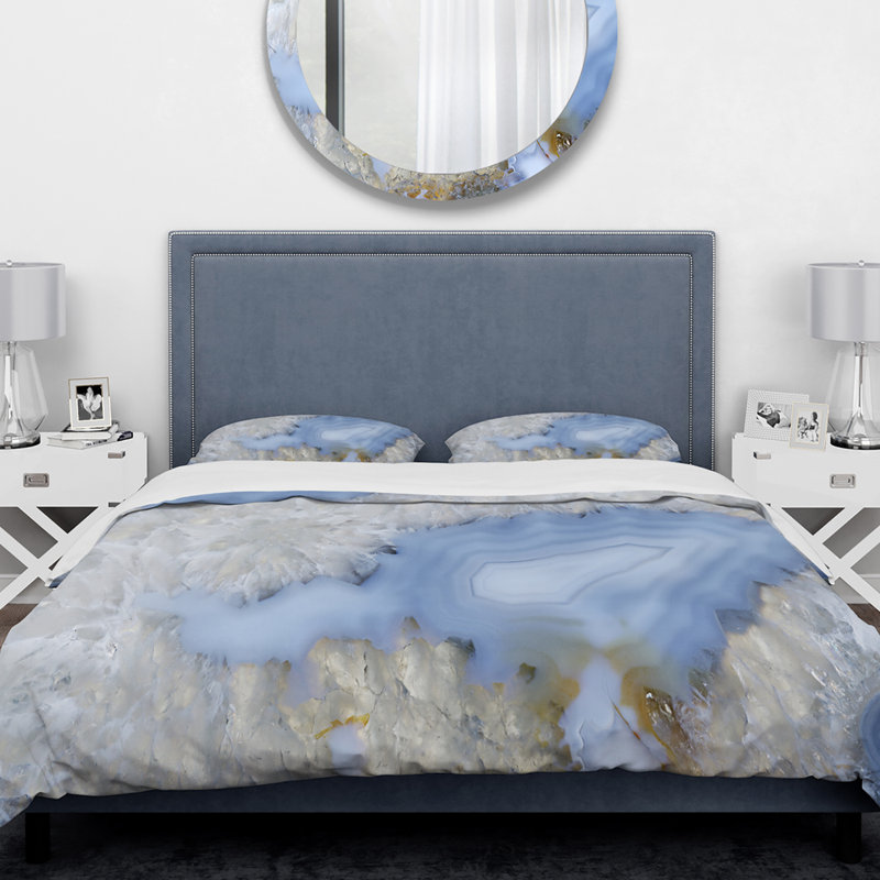 Polyester Abstract Duvet Cover Set, King Duvet Cover + 2 Shams