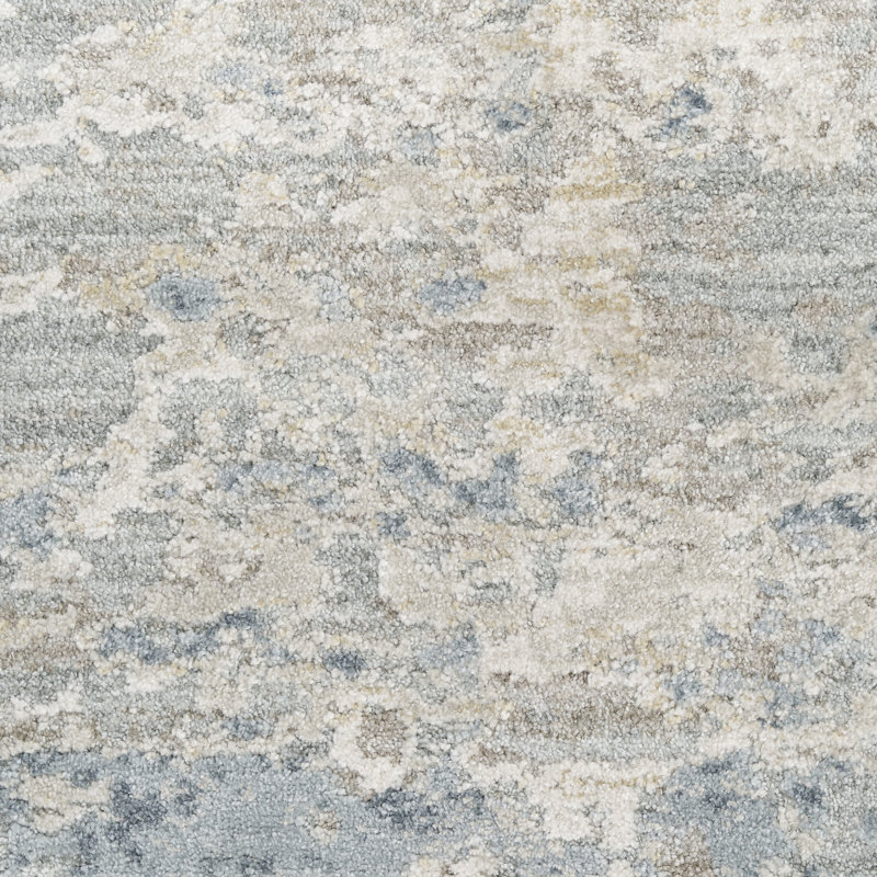 Greenes Blue Silver Modern Indoor Rug, Rectangle 9'3" x 12'7"