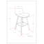 Tabouret à hauteur de comptoir / de bar Bentwood (ensemble de 2)-2084846237