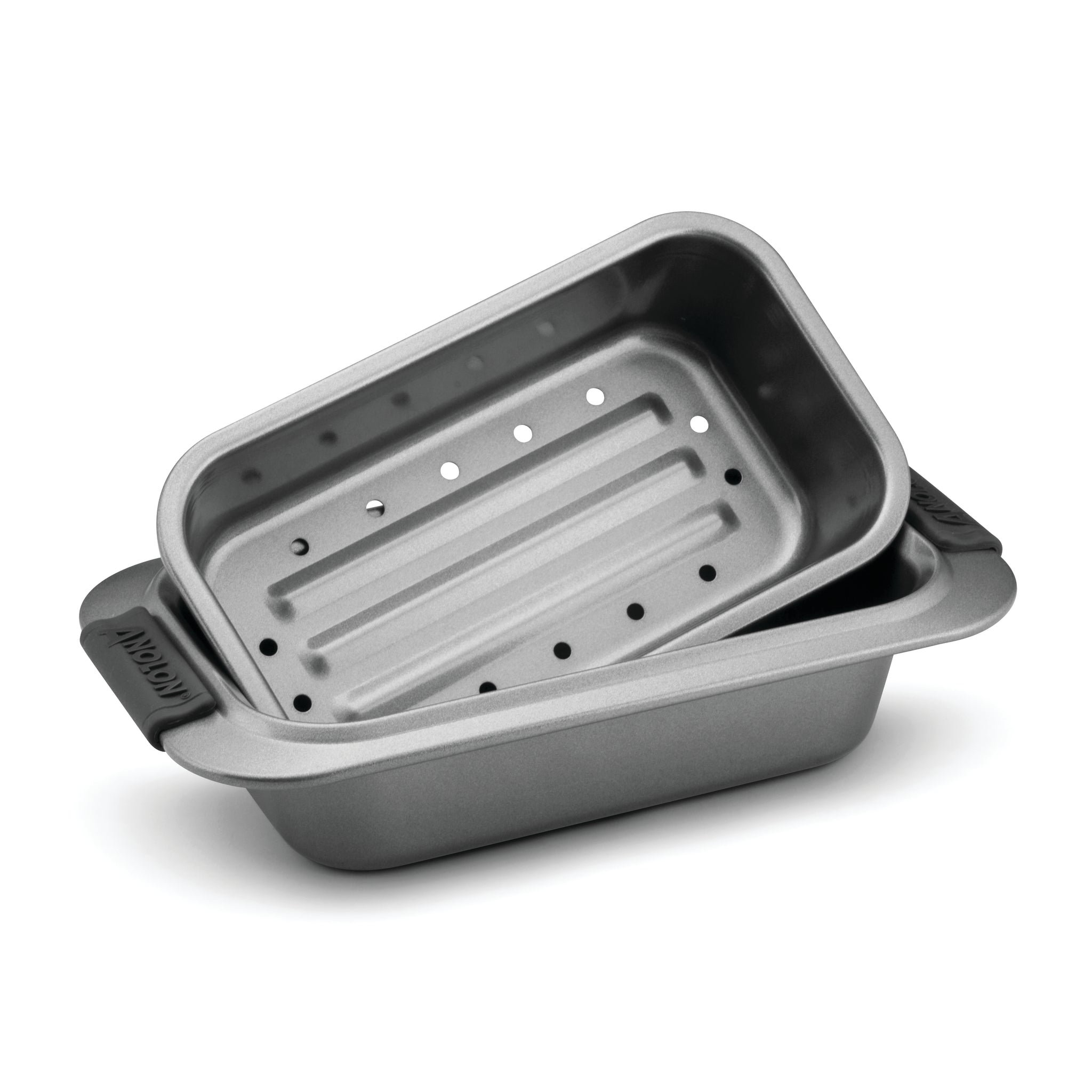 Nonstick 9 X 5 X 2.7 Large Loaf Pan, Meatloaf & Bread Pan Gray Durable  steel