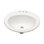 Lavabo de salle de bain ovale encastré en céramique blanc 20 po x 18 po avec 3 trous de robinet (n'inclut que le lavabo de salle de bain)