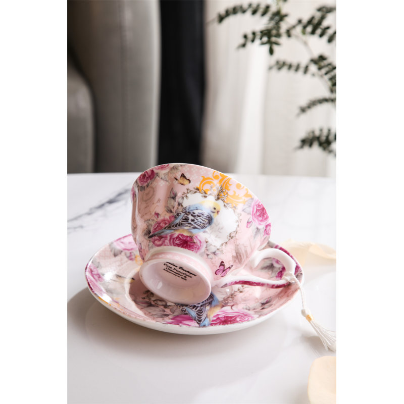 Alhambra Bone China Teacup and Saucer