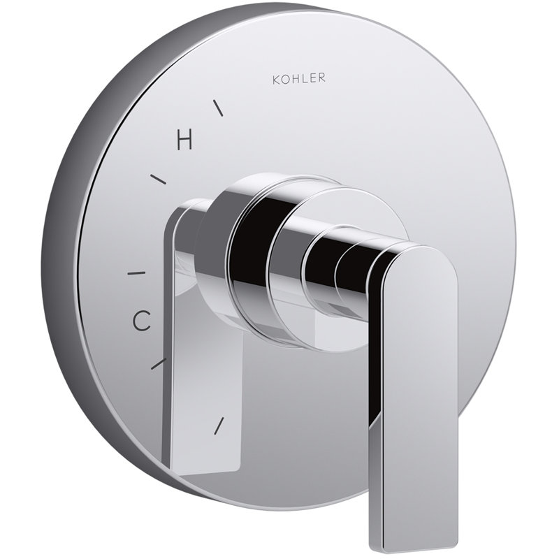 Composed® Thermostatic Faucet Trim with Lever Handle, Matte Black