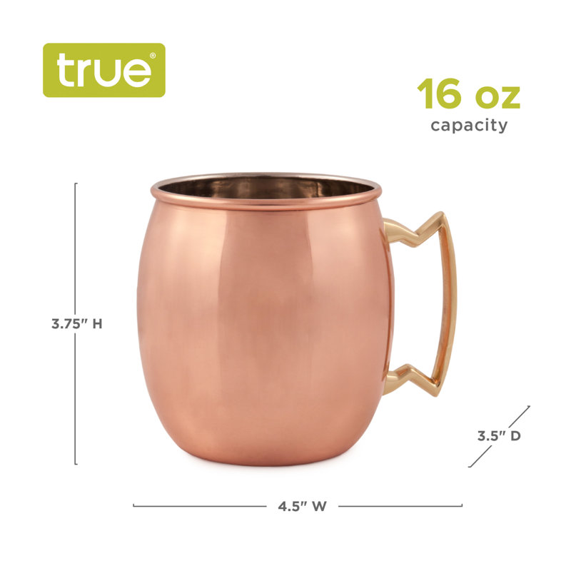 Tasse Moscow Mule 16 oz avec poignée en alliage de zinc Moscow Mule