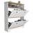 Shoe Rack Dublin, One Open Shelf, Two Extendable Cabinets