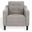 Fauteuil capitonné large Heuton 32,4 po-1482356970