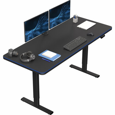 VIVO Electric 71” x 30” Stand Up Desk with RGB, DESK-KIT-1B7BP