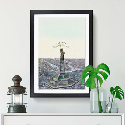 The Statue of Liberty in New York - Picture Frame Painting Print