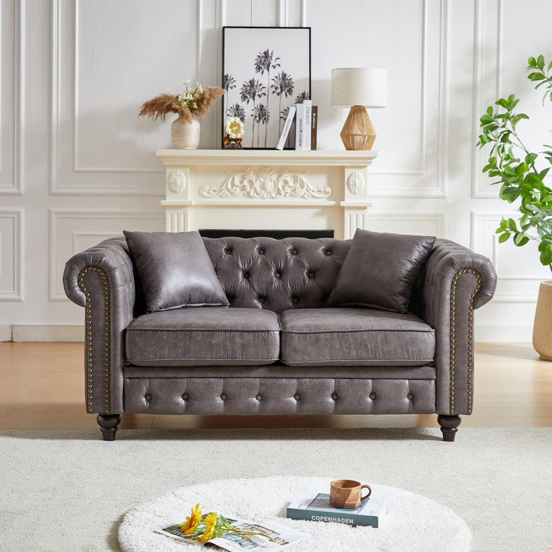 Canapé Chesterfield de 63,5 po Modern Modern