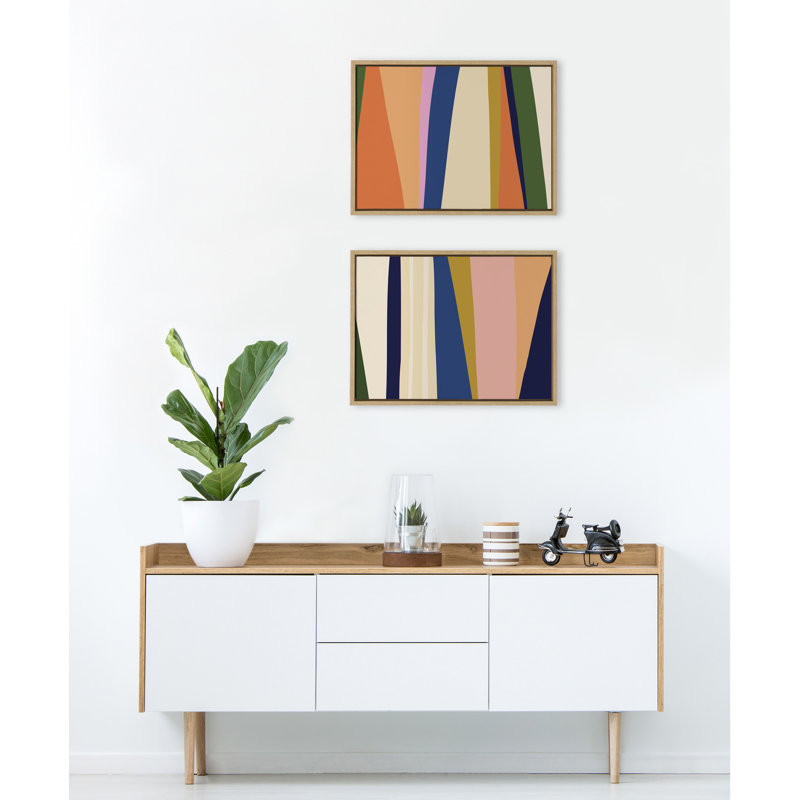 Boho Max 1 and 2 par The Creative Bunch Studio, ensemble d'art mural sur toile encadrée
