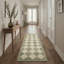 Tapis beige / gris anthracite à motif géométrique à motif de losanges Abdellah, lavable à la machine, avec envers antidérapant-973800236-979863576