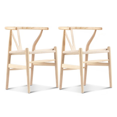 Fauteuil Wishbone, teinture blanche
