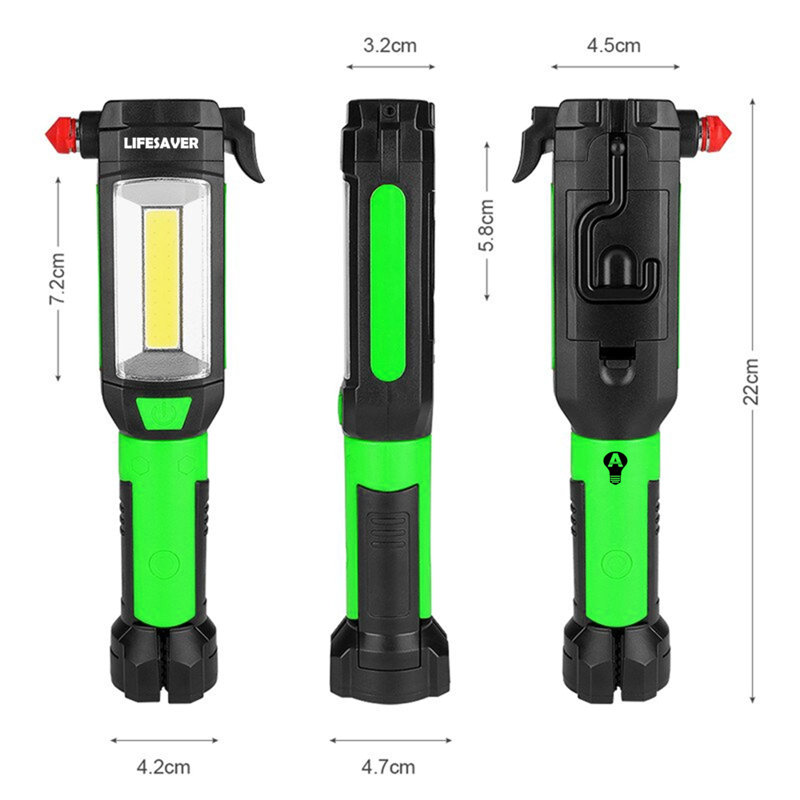 9.0 " Battery Powered Integrated LED Flashlight and Work Light