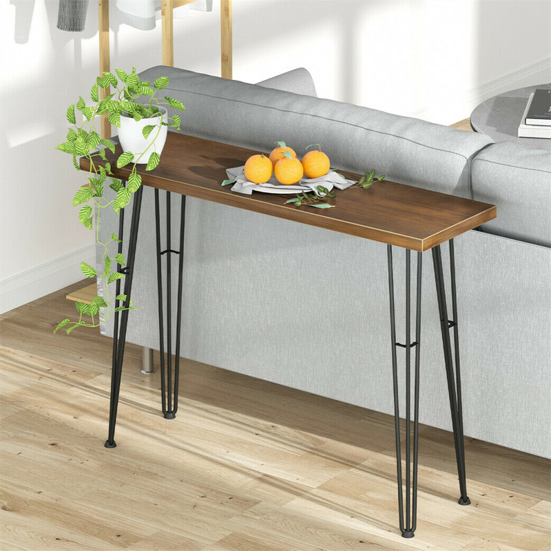 Starrucca 99.5cm Solid Wood Top Console Table