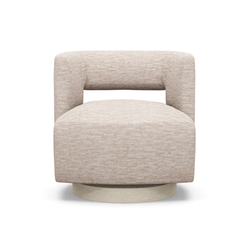 Crystle Swivel Barrel Chair, 8172-88, Sandstone