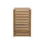 Table de bout en C en bois d'acacia brun pour canapé