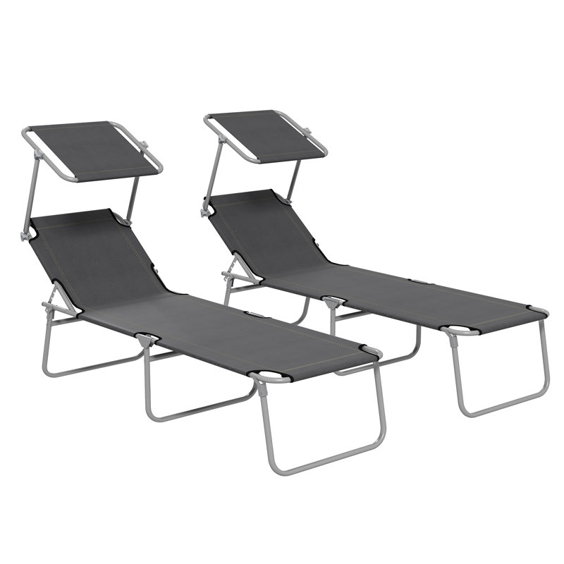 Ouita 187cm Long Reclining Single Chaise, Light Grey