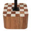 Table d'appoint à carreaux en bois