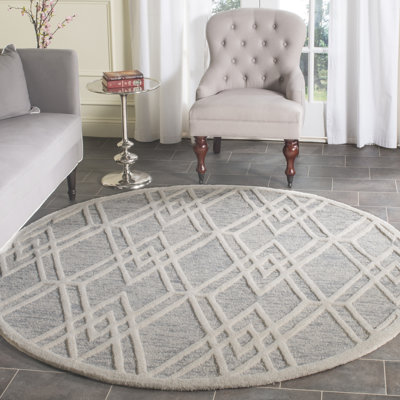 Deedgra Hand Tufted Wool Geometric Rug