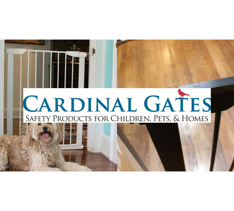 Extra Tall Black Steel Pressure Mounted Pet Gate