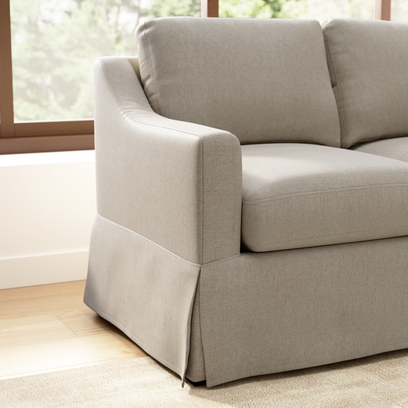 80W Sofa With Slipcover, Sand