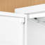 Armoire de rangement en métal avec 2 portes et 2 tablettes réglables, classeur en acier