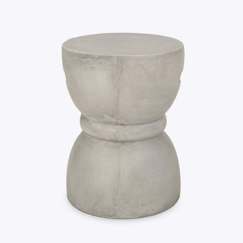 Domitri Modern Lightweight Concrete Round Side Table