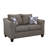 Charcoal Grey Transitional Grey Loveseat with Pillows