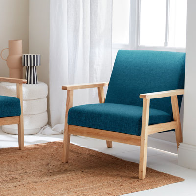 Lodgeste 64cm Wide Polyester Armchair, Scandi-style